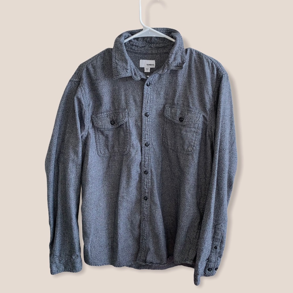 Speckled Grey Button up.